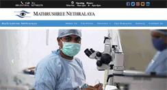 Desktop Screenshot of mathrushreenethralaya.com